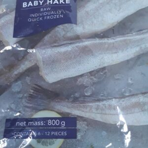 Frozen Baby Hake 6 -12 Portions (800g Packet)